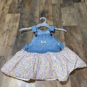 ⚡️5/$25⚡️ Oshkosh Overall Dress Floral